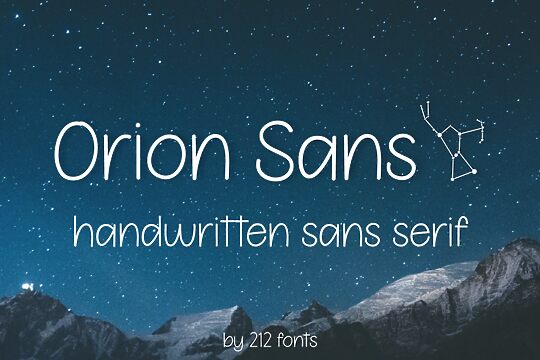 212 Orion Sans