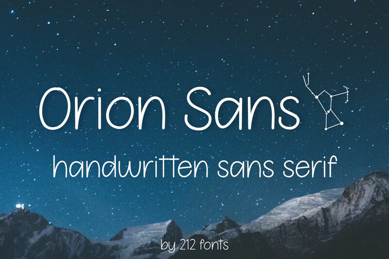 212 Orion Sans