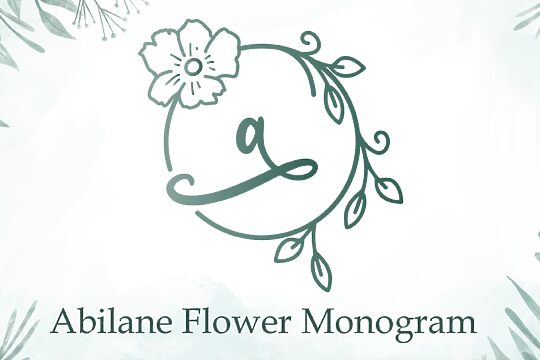 Abilane Flower Monogram
