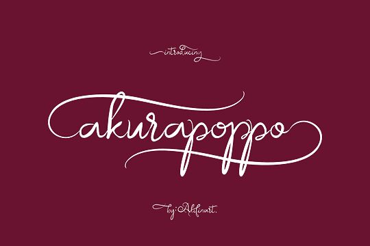 Akurapoppo Luxury Handwritten