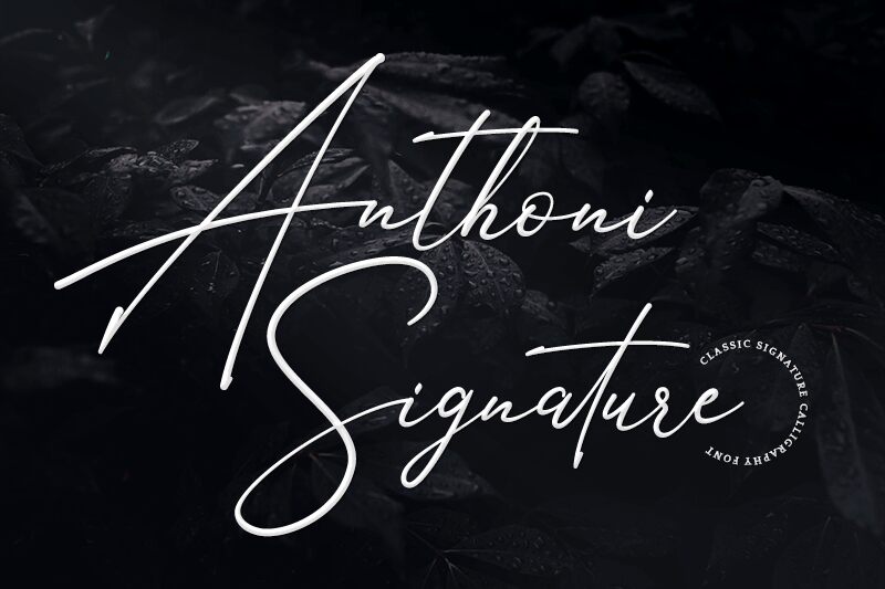 Anthoni Signature