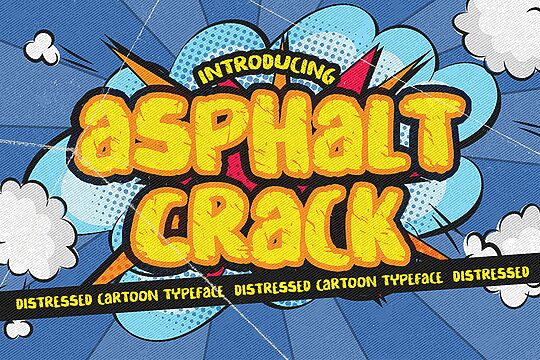 Asphalt crack