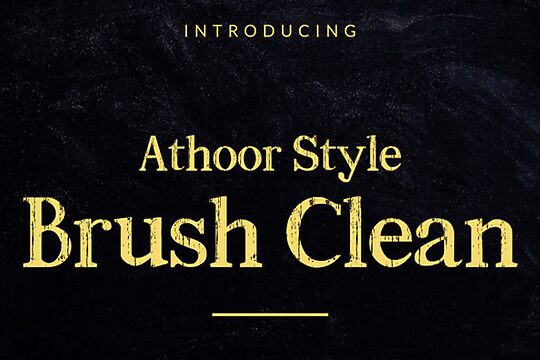 Athoor Style Brush Clean