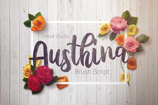 Austhina Brush Calligraphy Scratch