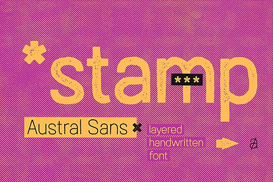 Austral Sans Stamp