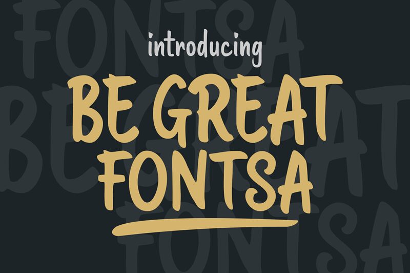 Be Great Fontsa