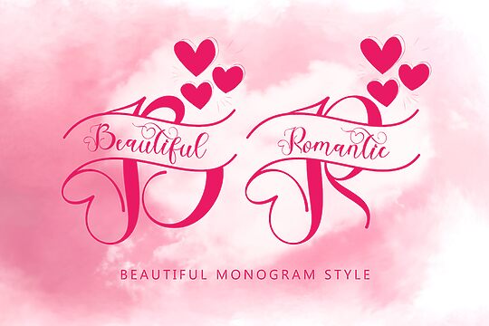 Beautiful Romantic Monogram