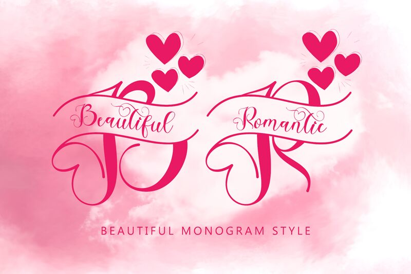 Beautiful Romantic Monogram