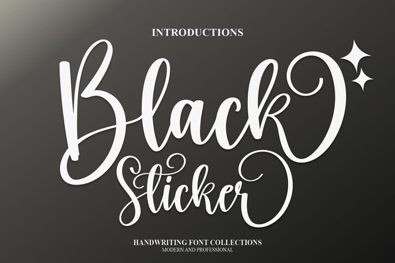 Black Sticker