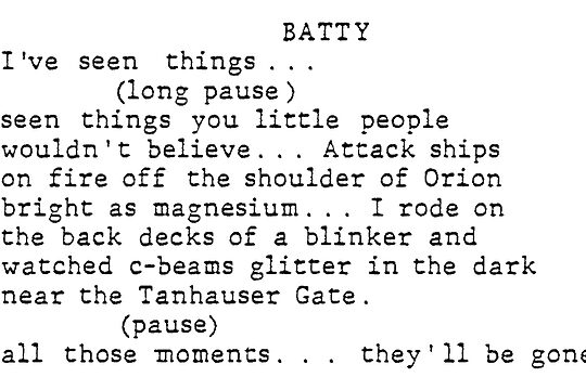 Blade Runner Screenplay