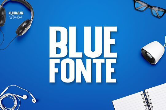 Blue Fonte Sans