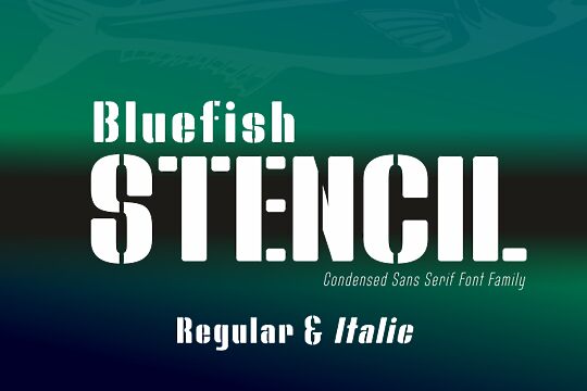 Bluefish Stencil