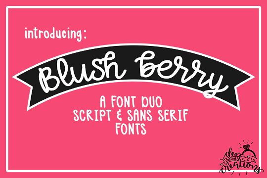 Blush Berry Script