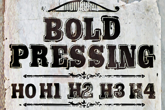 Bold Pressing