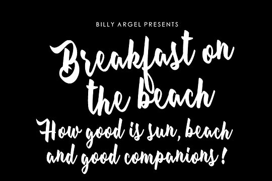 Breakfast on the beach