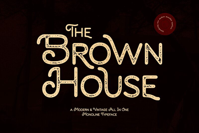 Brown House Stamp