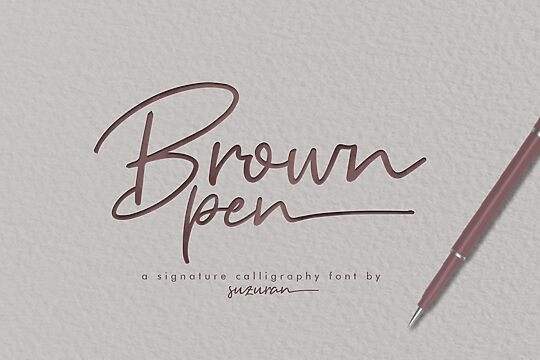 Brown Pen