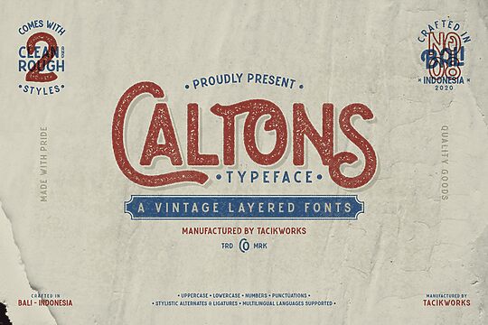 Caltons Typeface