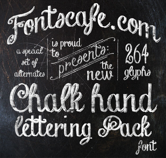 Chalk Hand Lettering Shaded