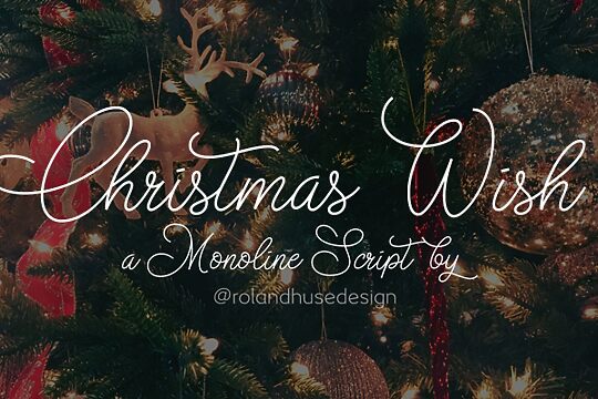 Christmas Wish Monoline