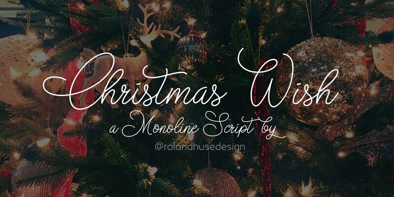 Christmas Wish Monoline