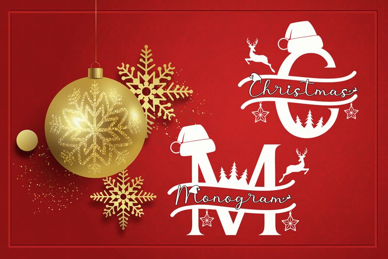 Cute Christmas Monogram