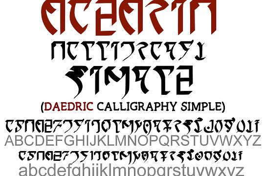 Daedric Calligraphy