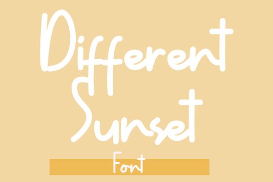 Different Sunset