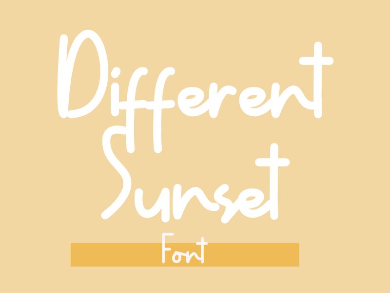 Different Sunset