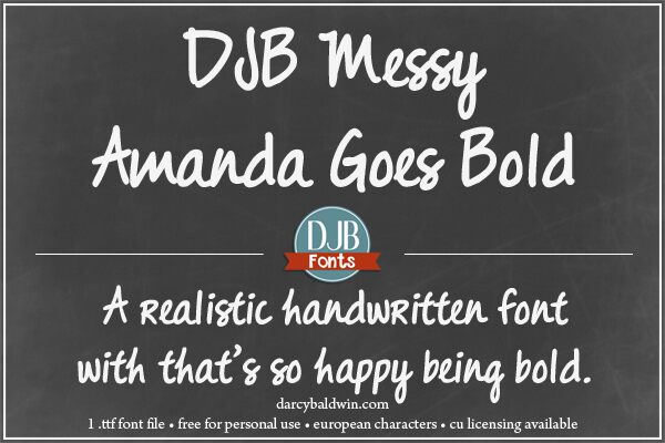 DJB Messy Amanda Goes Bold