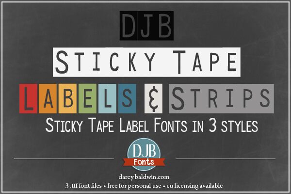 DJB Sticky Tape Labels