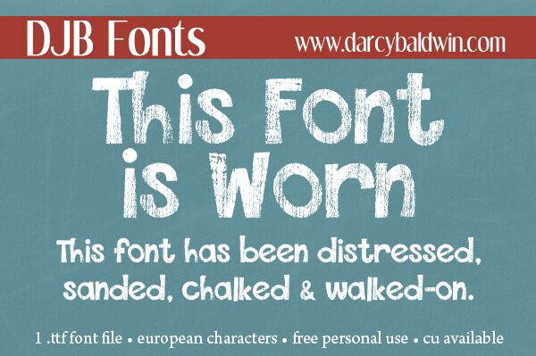 DJB This Font is Worn