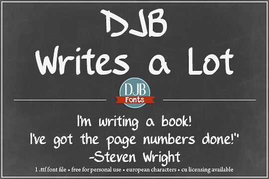 DJB Writes a Lot