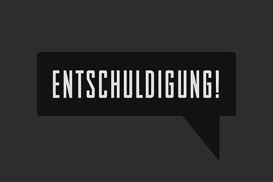 Entschuldigung