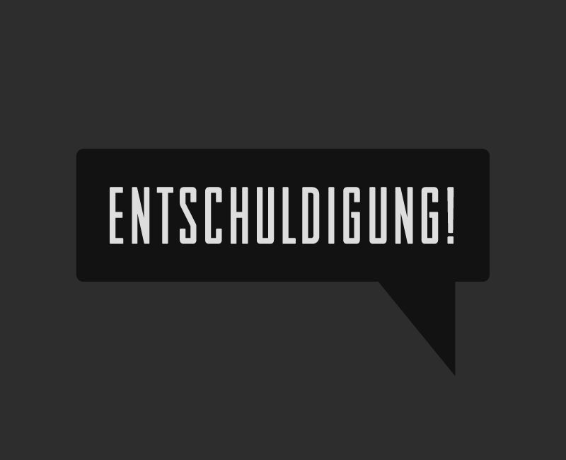 Entschuldigung