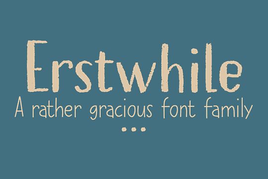 Erstwhile