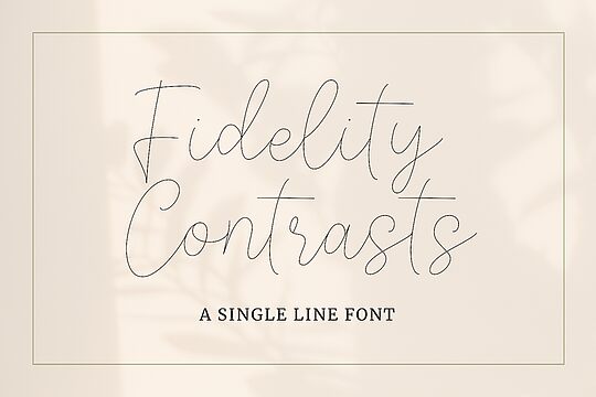 Fidelity Contrasts Single Line