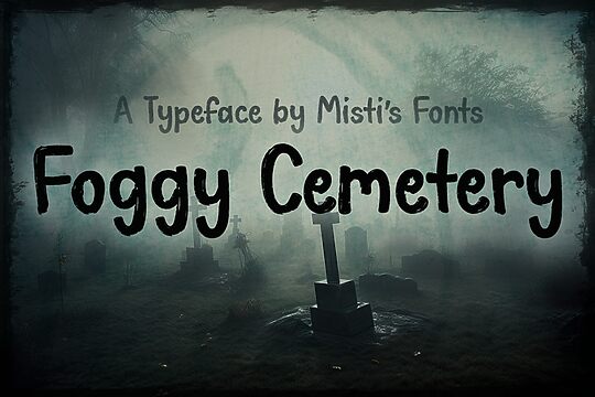 Foggy Cemetery