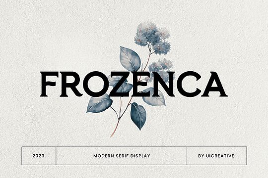 Frozenca Script Typeface