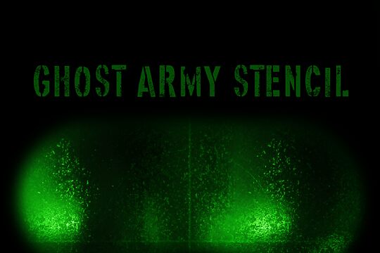 Ghost Army Stencil