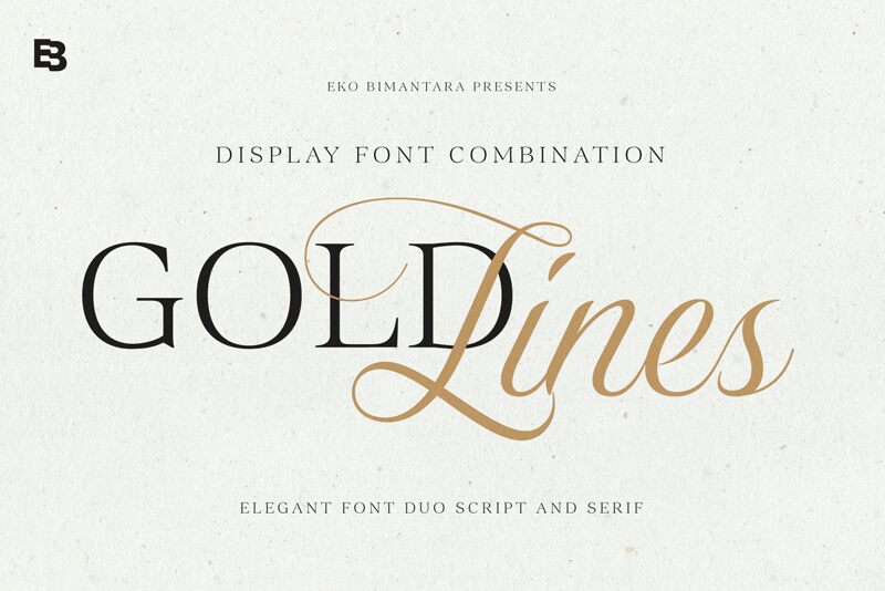 Gold Lines Serif