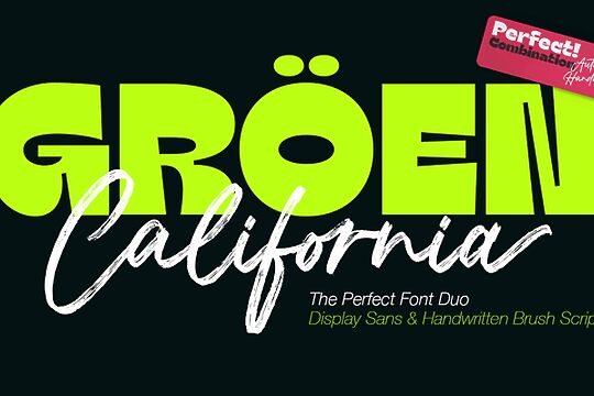 Groen California Sans