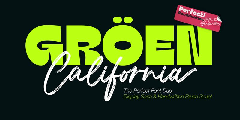 Groen California Sans