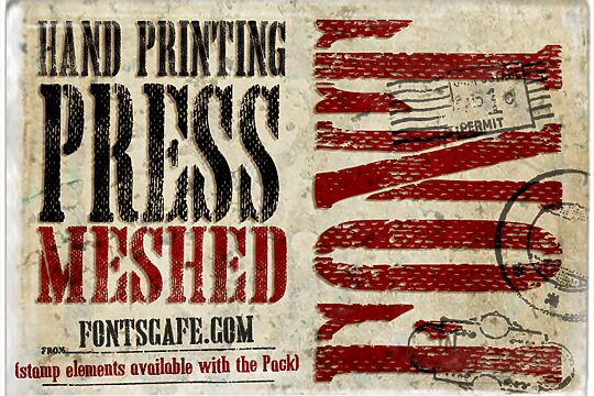 Hand Printing Press Meshed