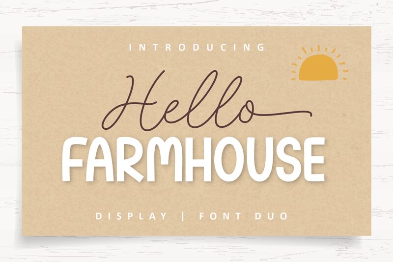 Hello Farmhouse Sans