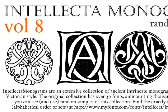 Intellecta Monograms Random Samples Eight