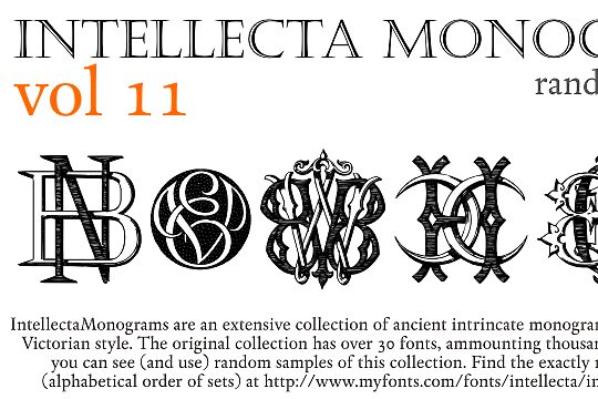 Intellecta Monograms Random Samples Eleven