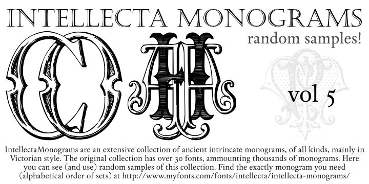 Intellecta Monograms Random Samples Five