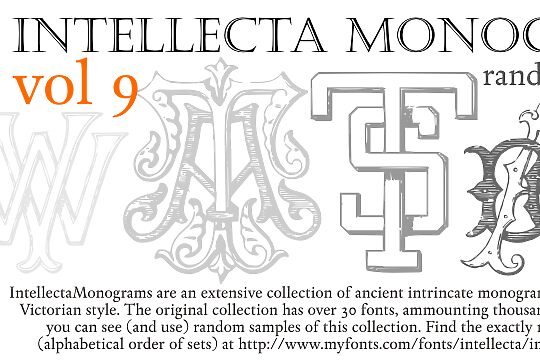 Intellecta Monograms Random Samples Nine