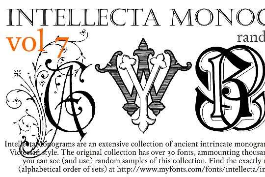 Intellecta Monograms Random Samples Seven